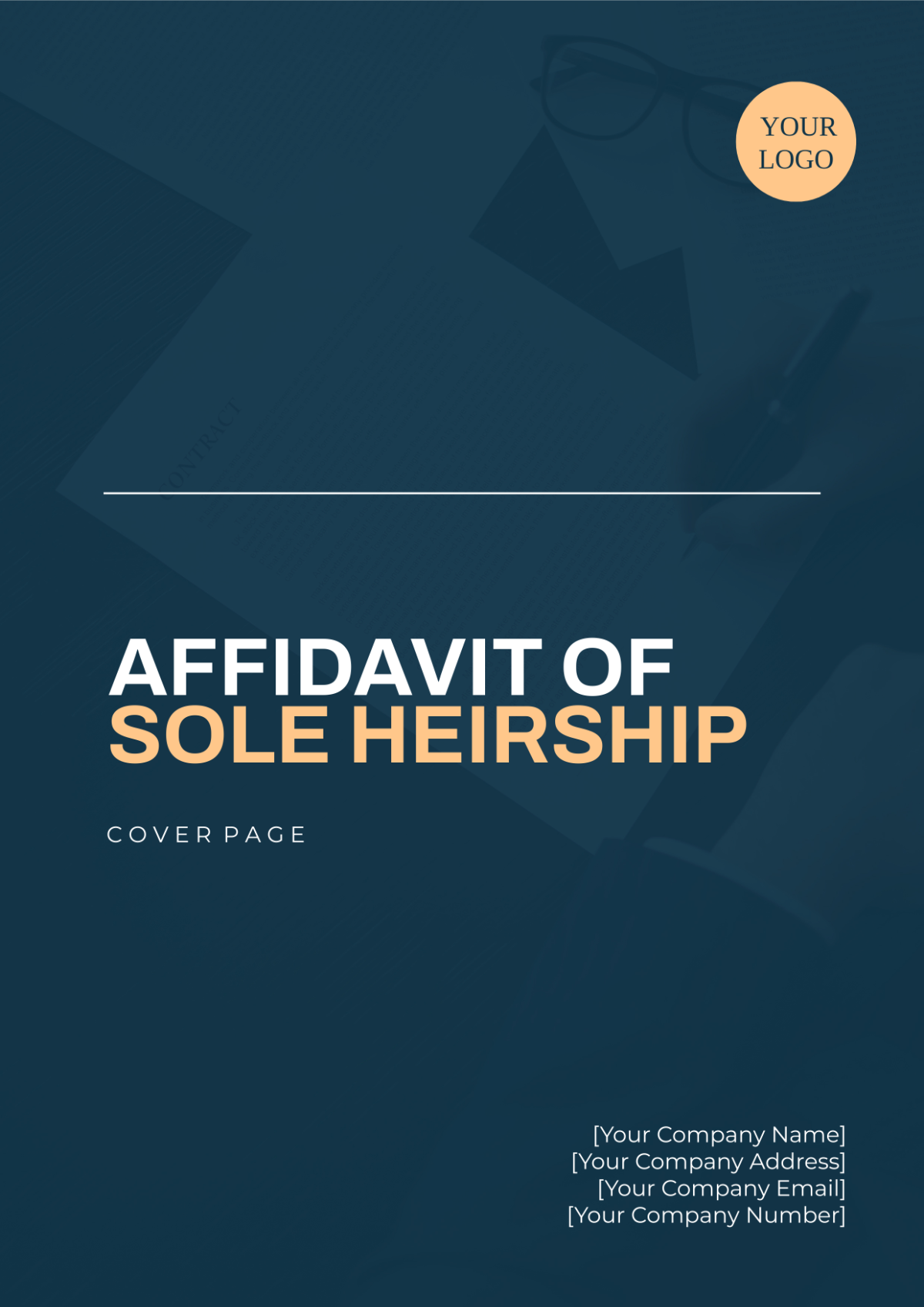 Affidavit of Sole Heirship Cover Page