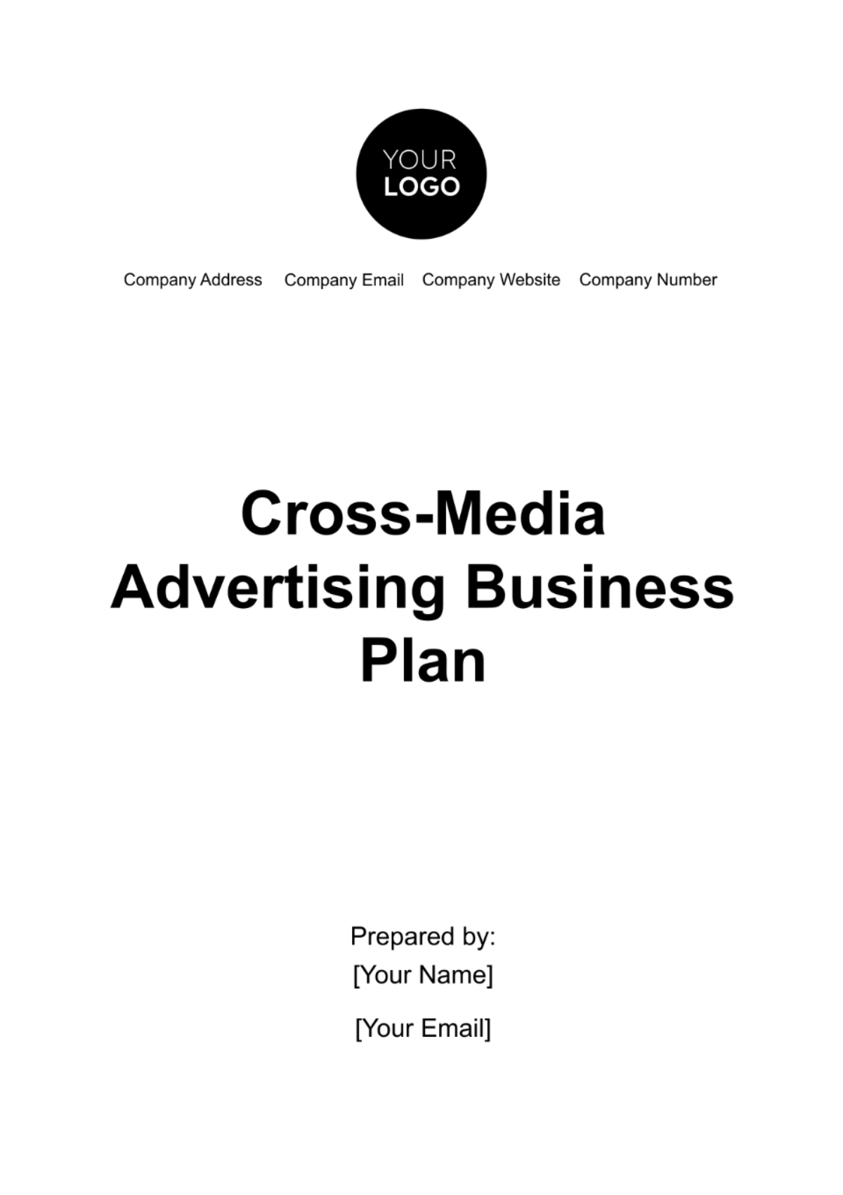 Free Cross-Media Advertising Business Plan Template