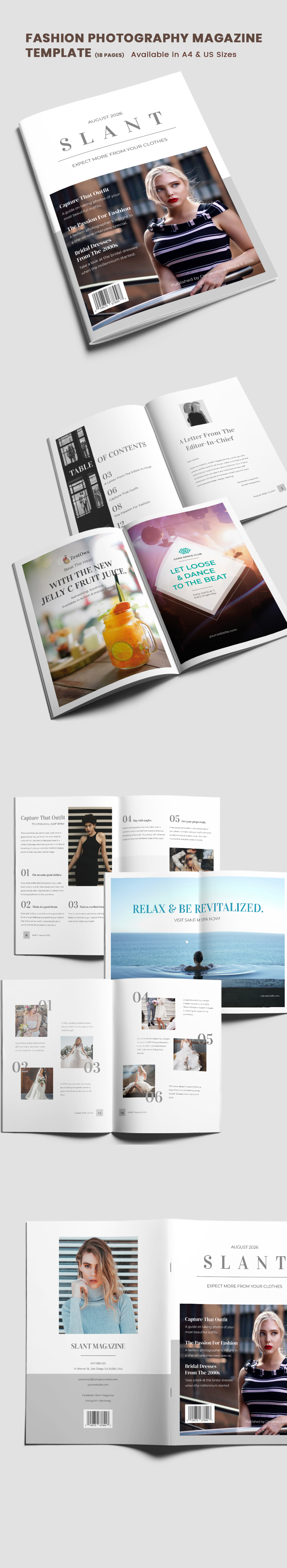 Fashion Magazine Template - InDesign, PSD | Template.net