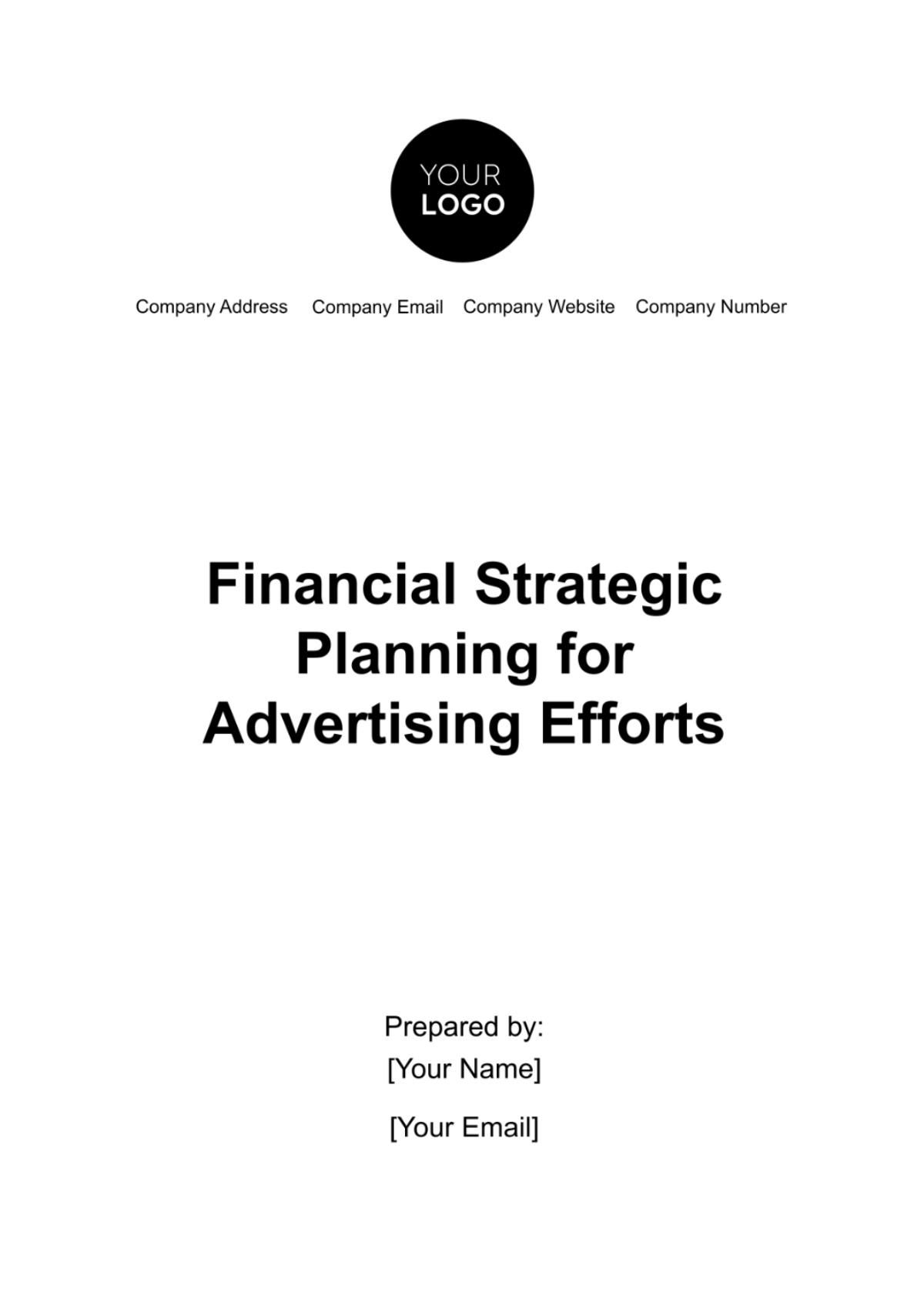 Financial Strategic Planning for Advertising Efforts Template - Edit Online & Download