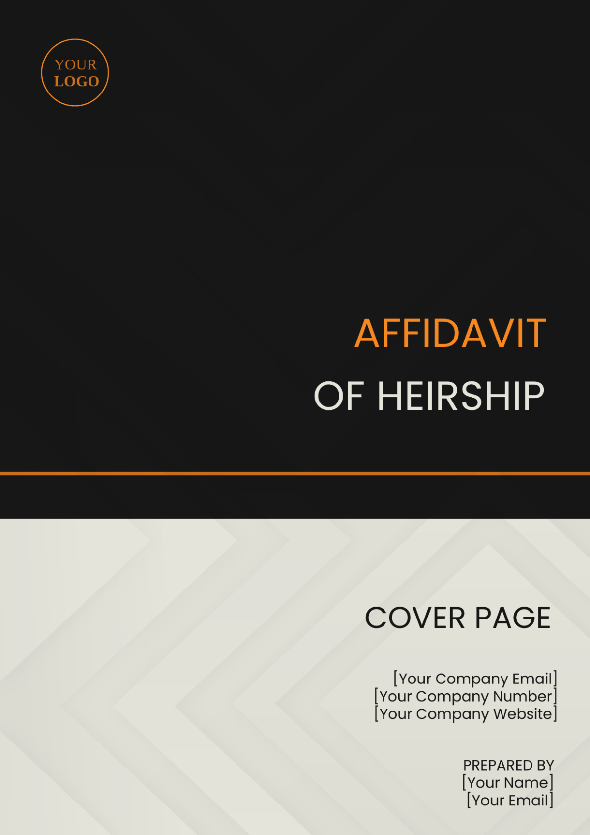 Affidavit of Heirship Cover Page Template - Edit Online & Download