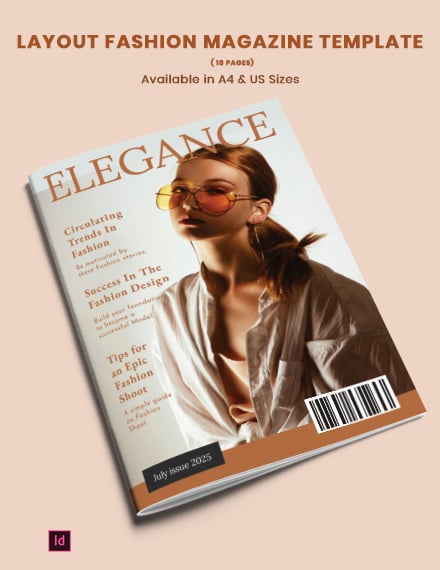 layout fashion magazine