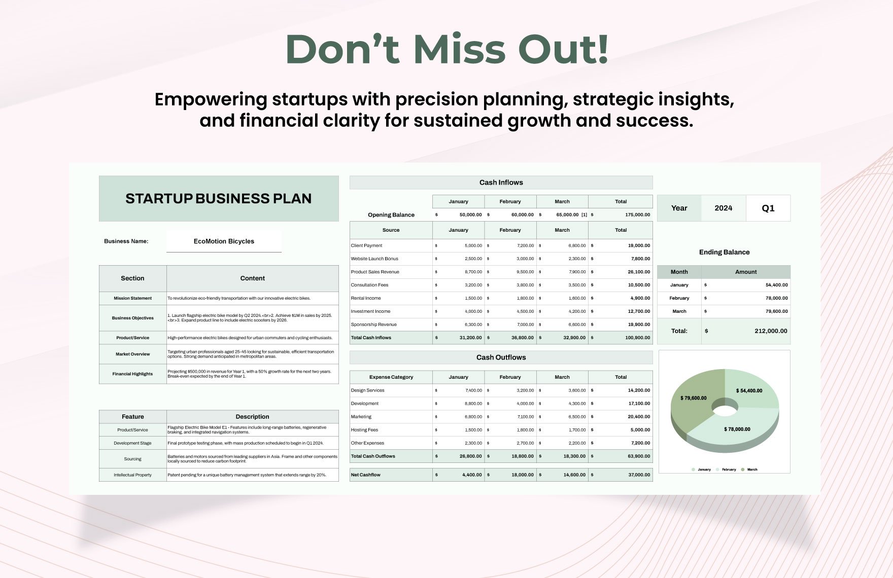 Startup Excel Business Plan Template