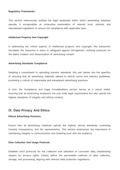 Free Advertising Investment Policy & Procedure Template to Edit Online