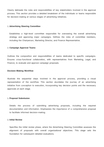 Free Advertising Investment Policy & Procedure Template to Edit Online