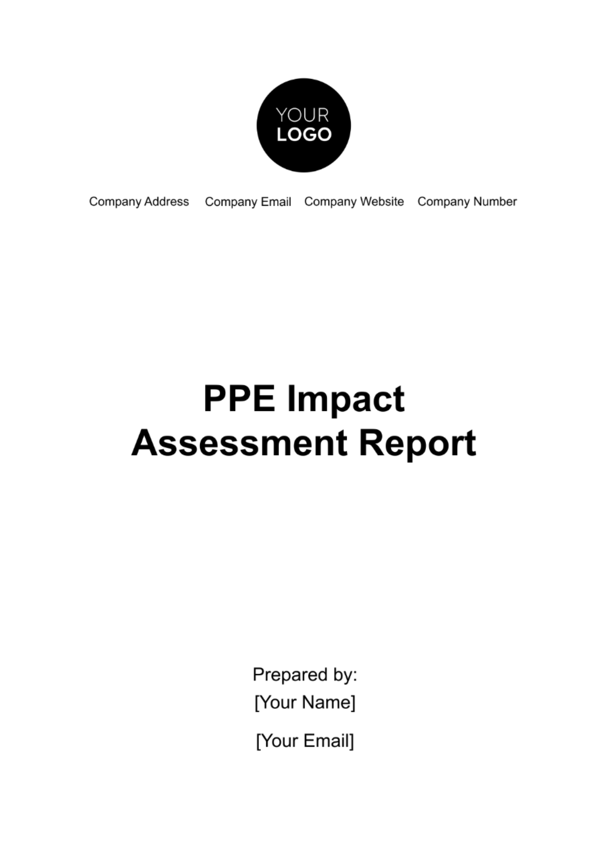 Free PPE Impact Assessment Report Template