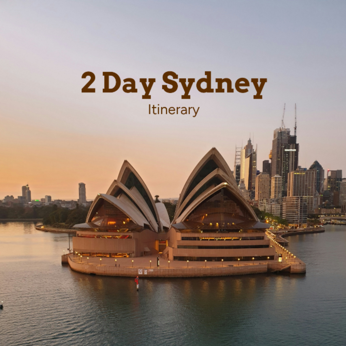 2 Day Sydney Itinerary Template - Edit Online & Download