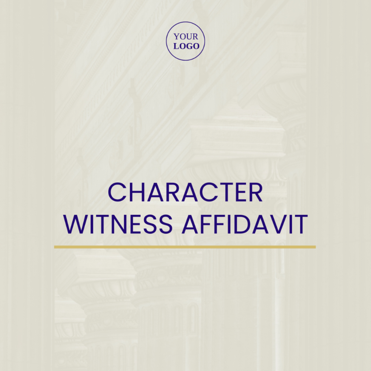 Character Witness Affidavit Template