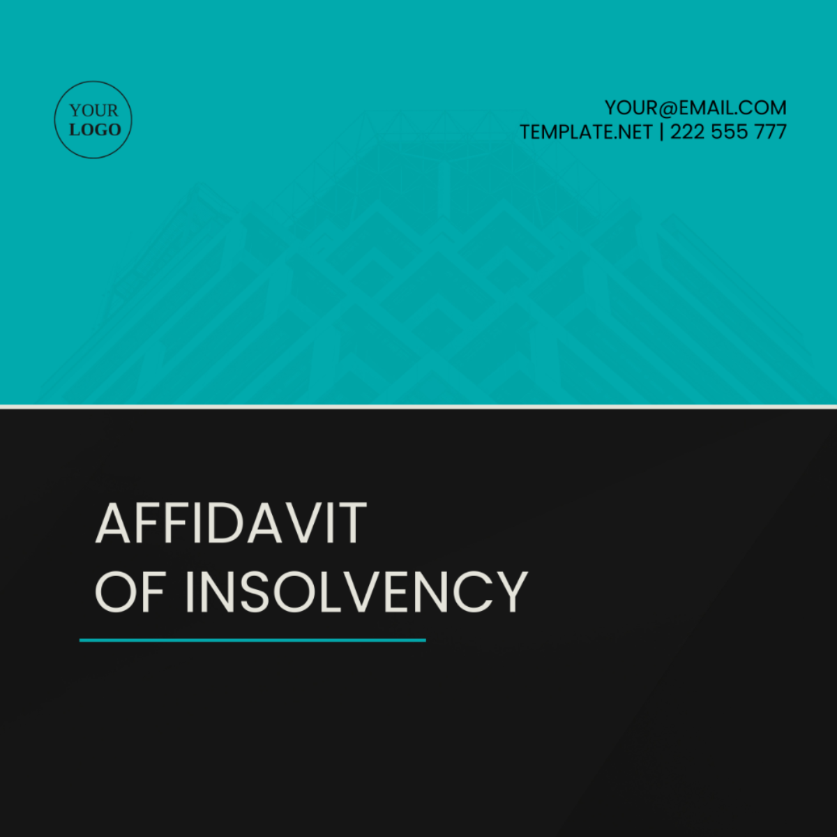 Affidavit of Insolvency Template