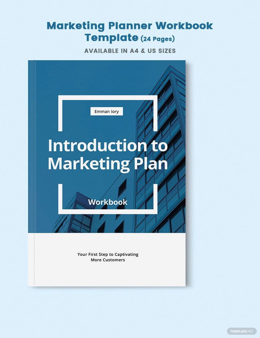 Marketing Planner Workbook Template