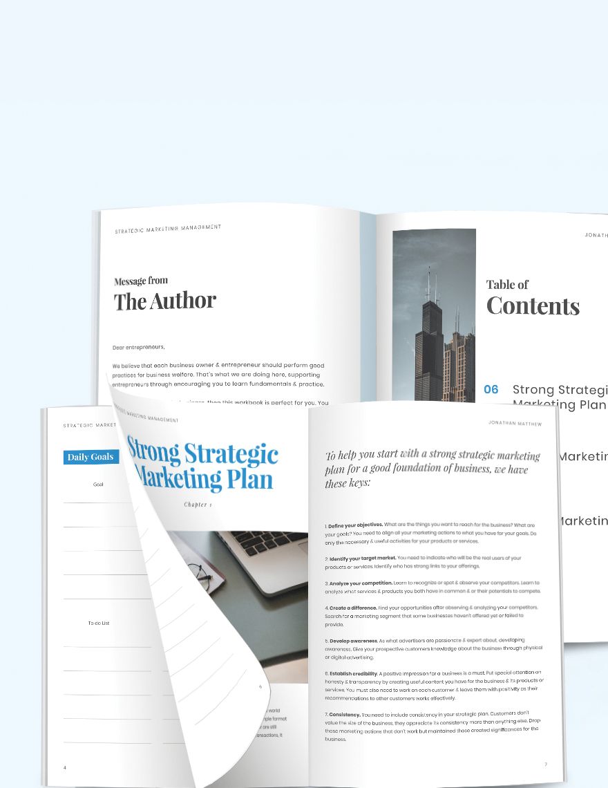 Marketing Strategy Workbook Template