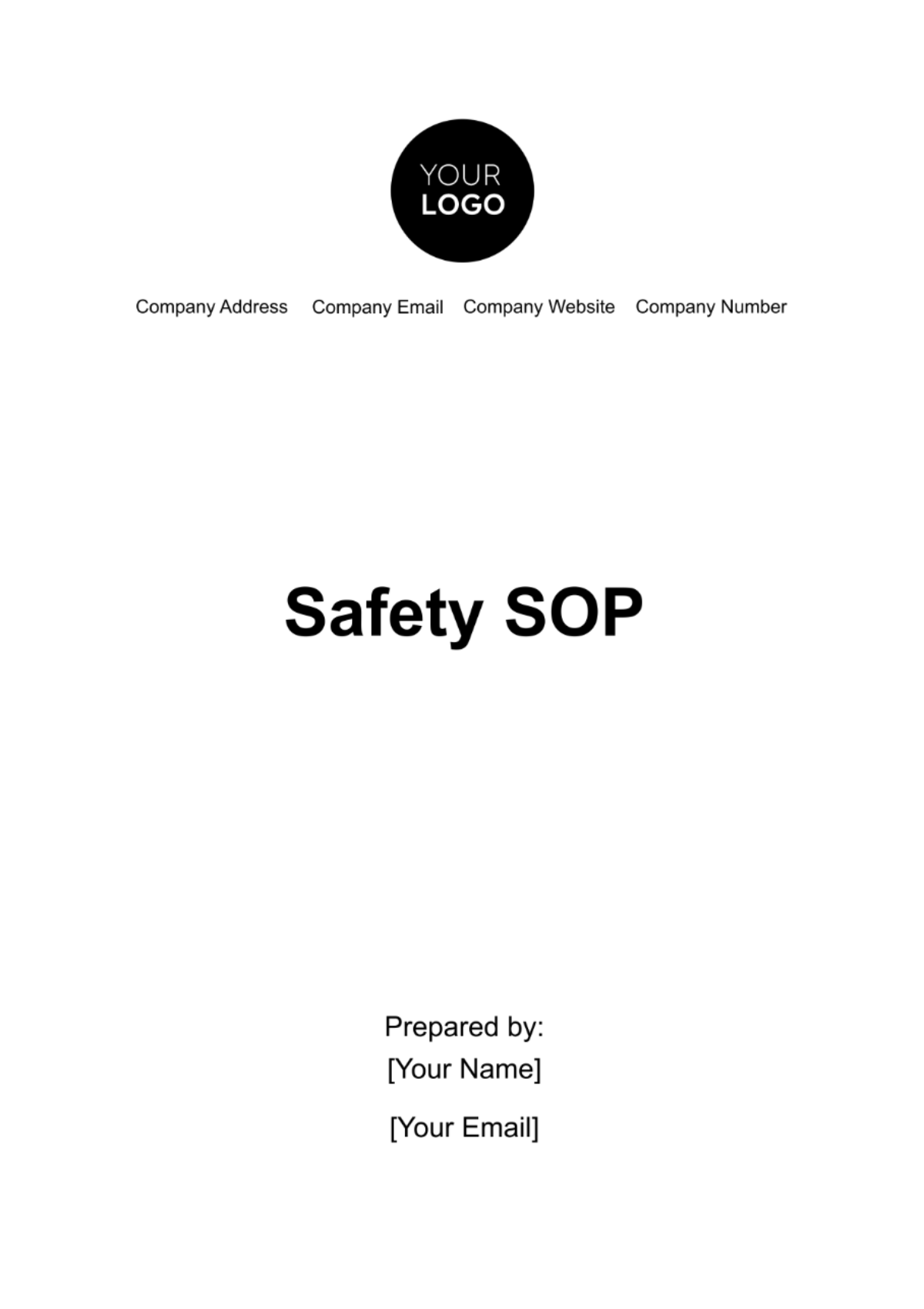 Safety SOP Template