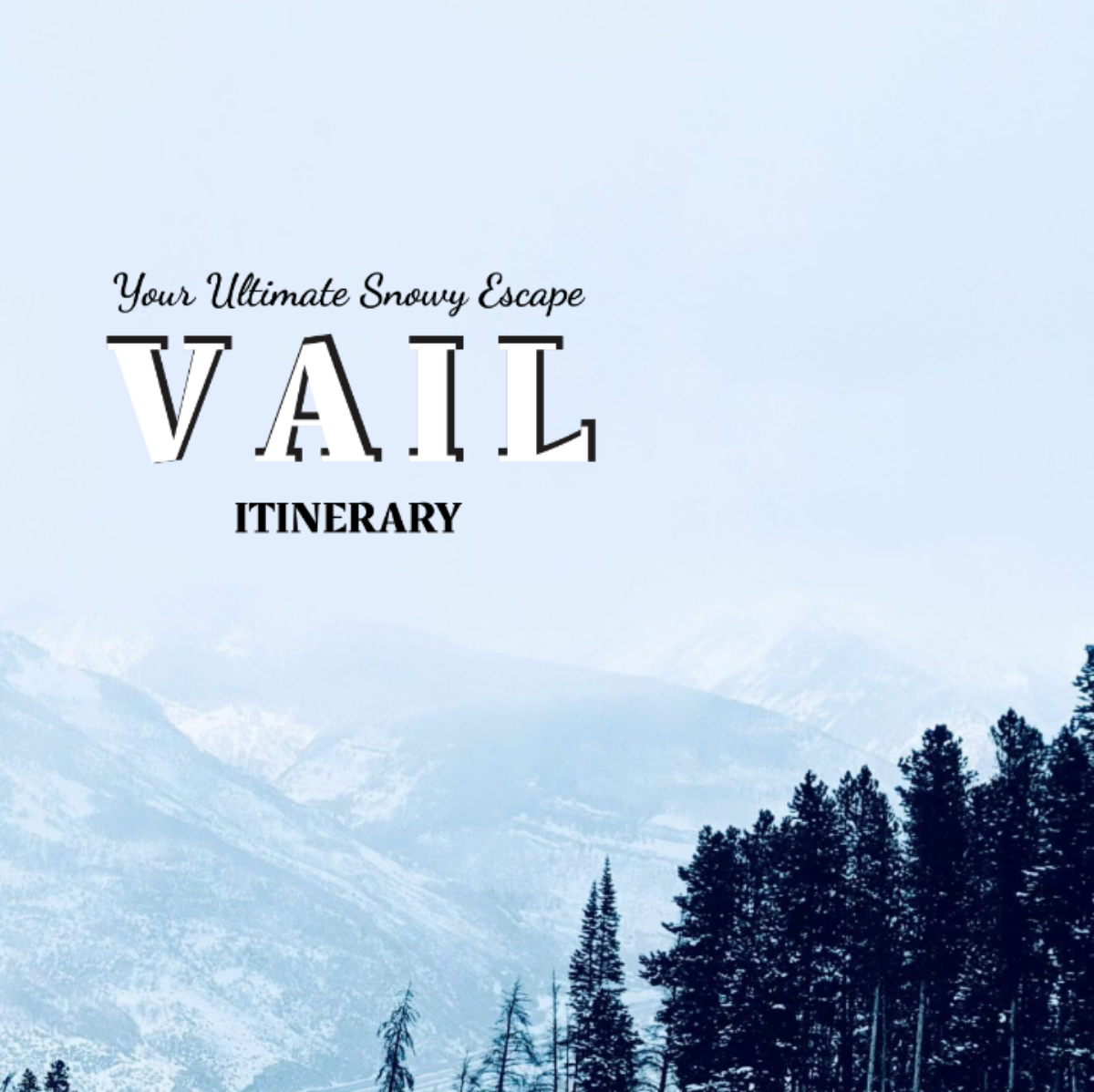 Vail Itinerary Template - Edit Online & Download