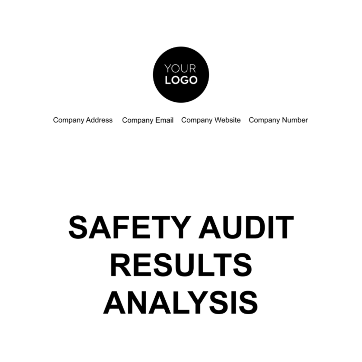 Safety Audit Results Analysis Template