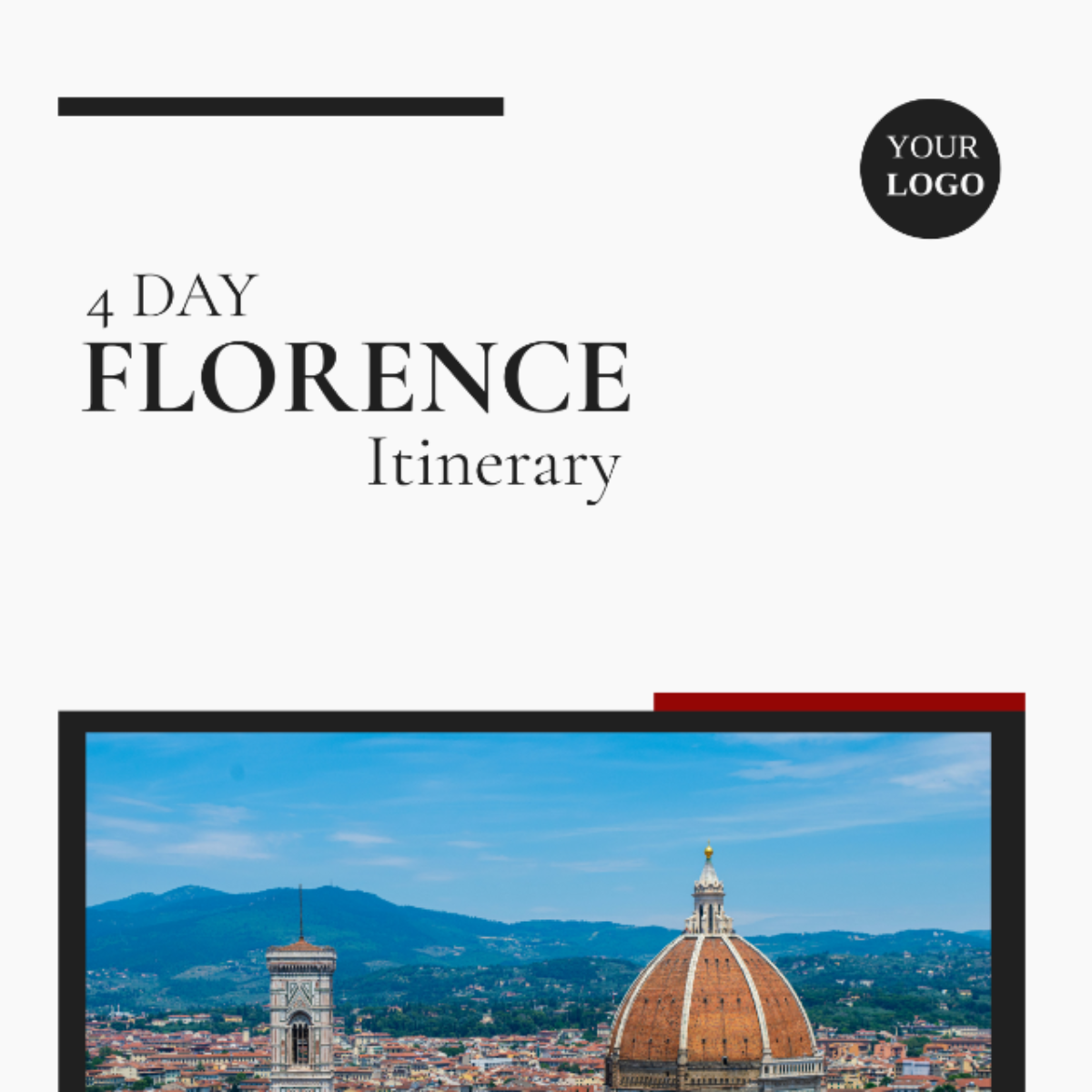 4 Day Florence Itinerary Template - Edit Online & Download