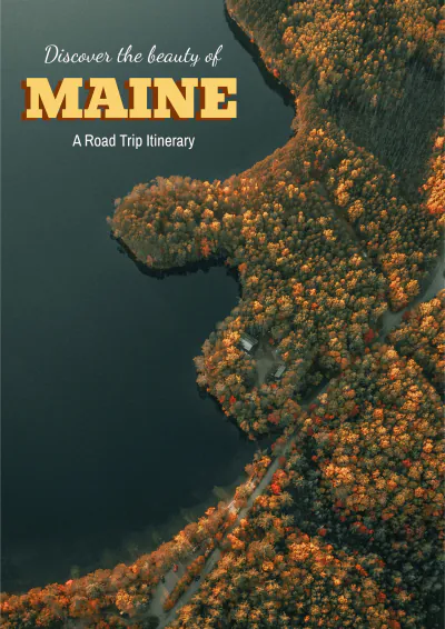 Free Maine Road Trip Itinerary Template to Edit Online