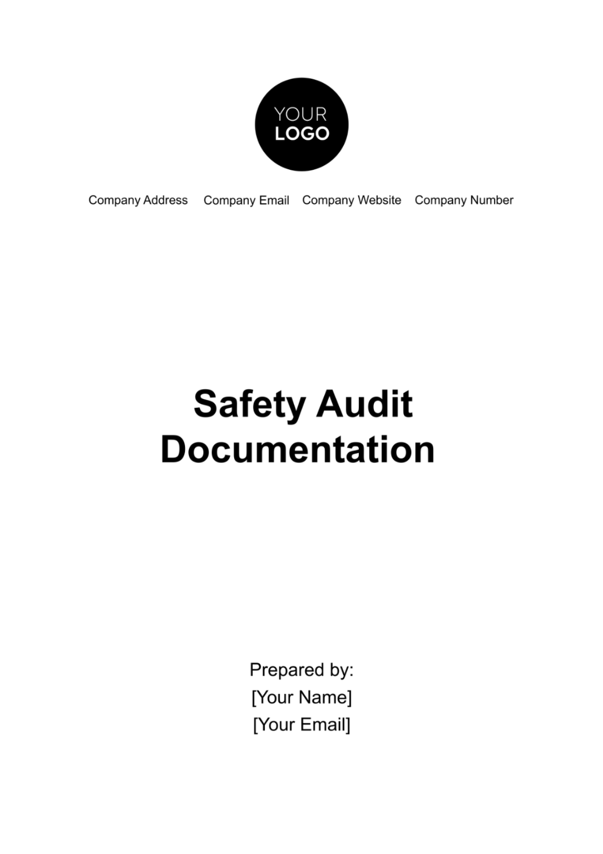 Safety Audit Documentation Template