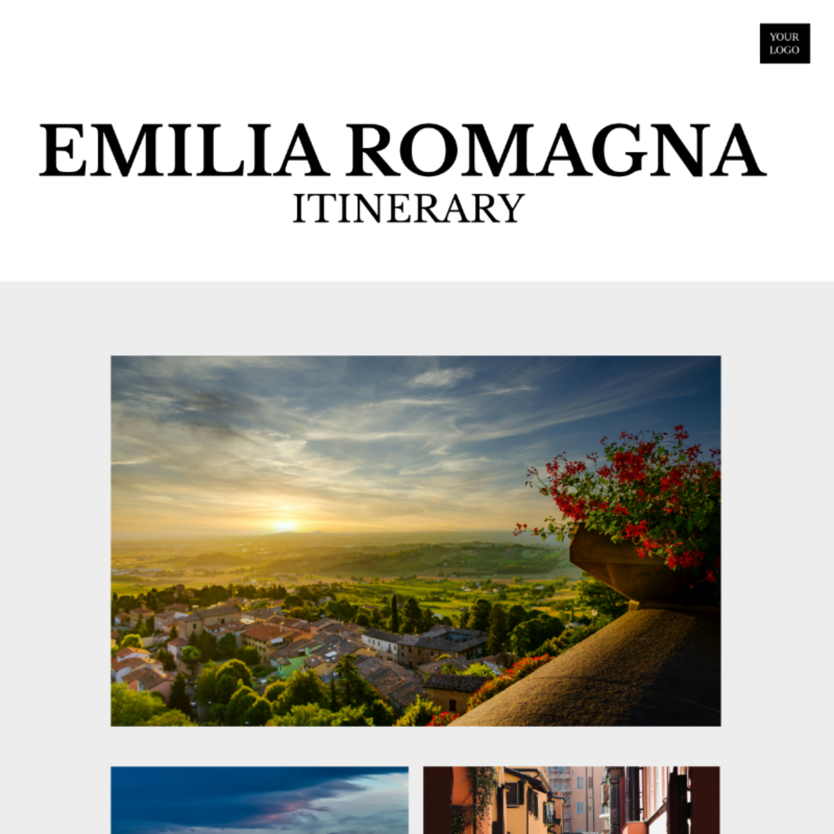 Emilia Romagna Itinerary Template - Edit Online & Download