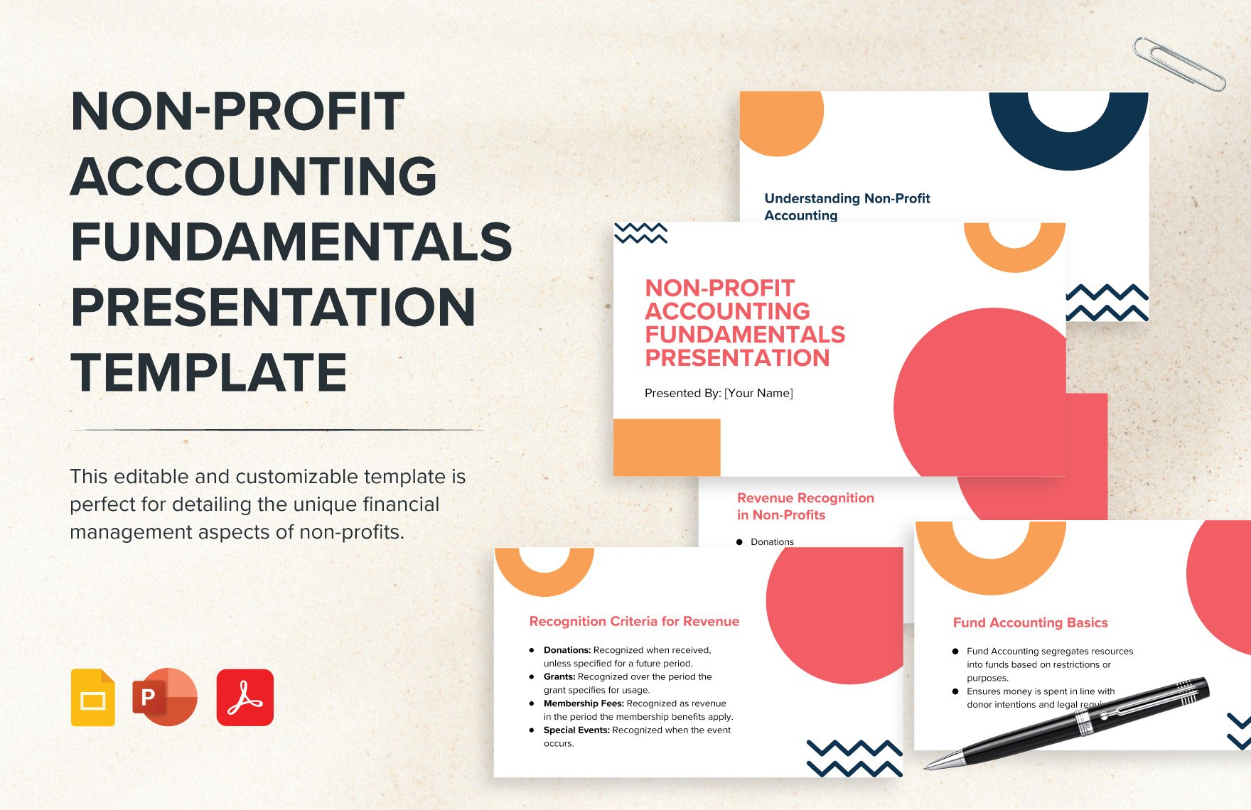 Free Non-Profit Accounting Fundamentals Presentation Template in PDF, PowerPoint, Google Slides