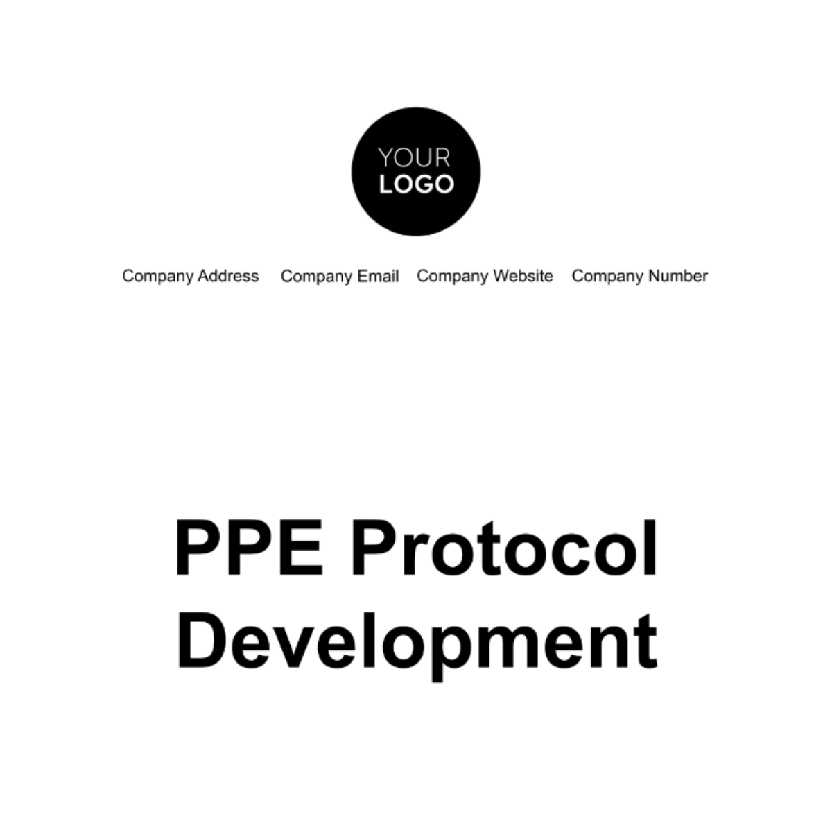 Free PPE Protocol Development Template