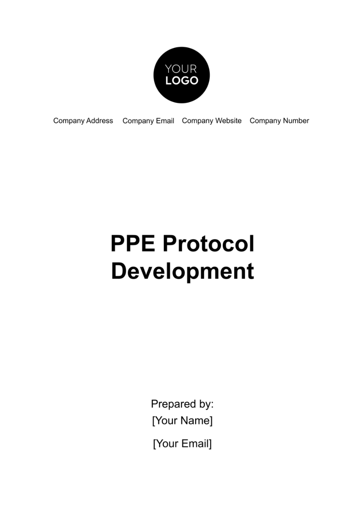 PPE Protocol Development Template - Edit Online & Download