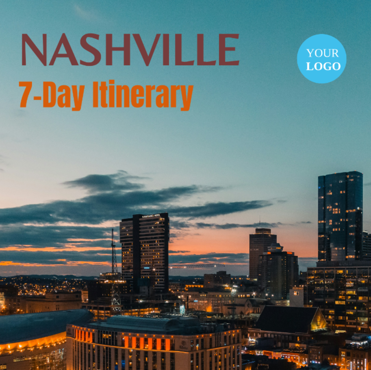 7 Day Nashville Itinerary Template - Edit Online & Download