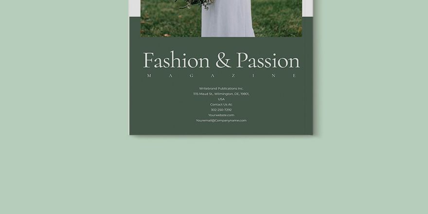 Fashion Wedding Magazine Template