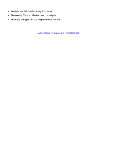 Free Advertising Broadcast Schedule Template to Edit Online