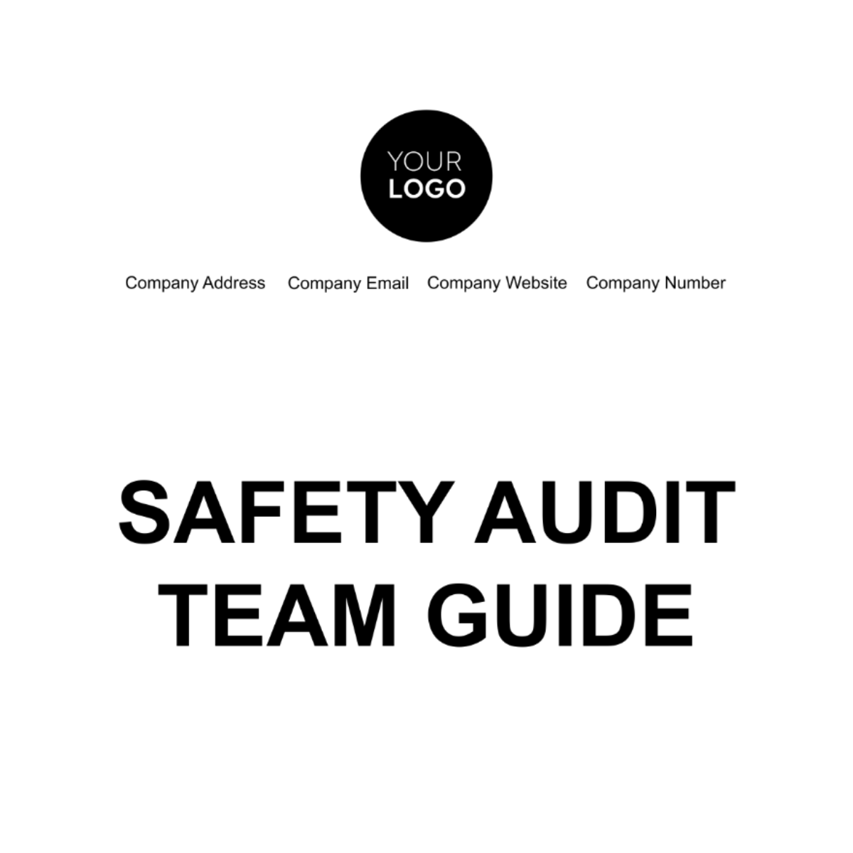 Safety Audit Team Guide Template