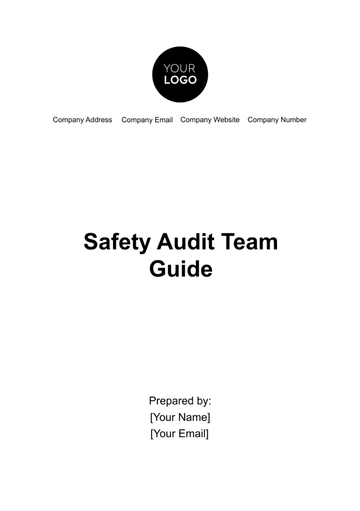 Safety Audit Team Guide Template - Edit Online & Download