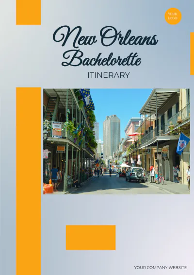 Free New Orleans Bachelorette Itinerary Template to Edit Online