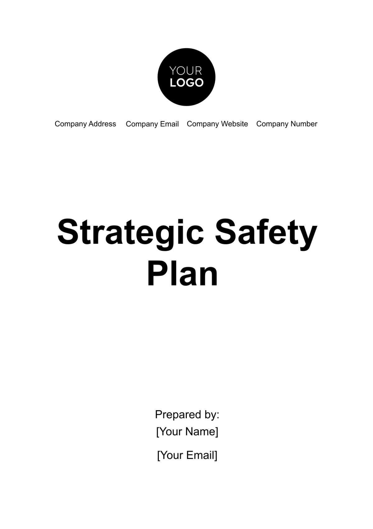 Free Strategic Safety Plan Template