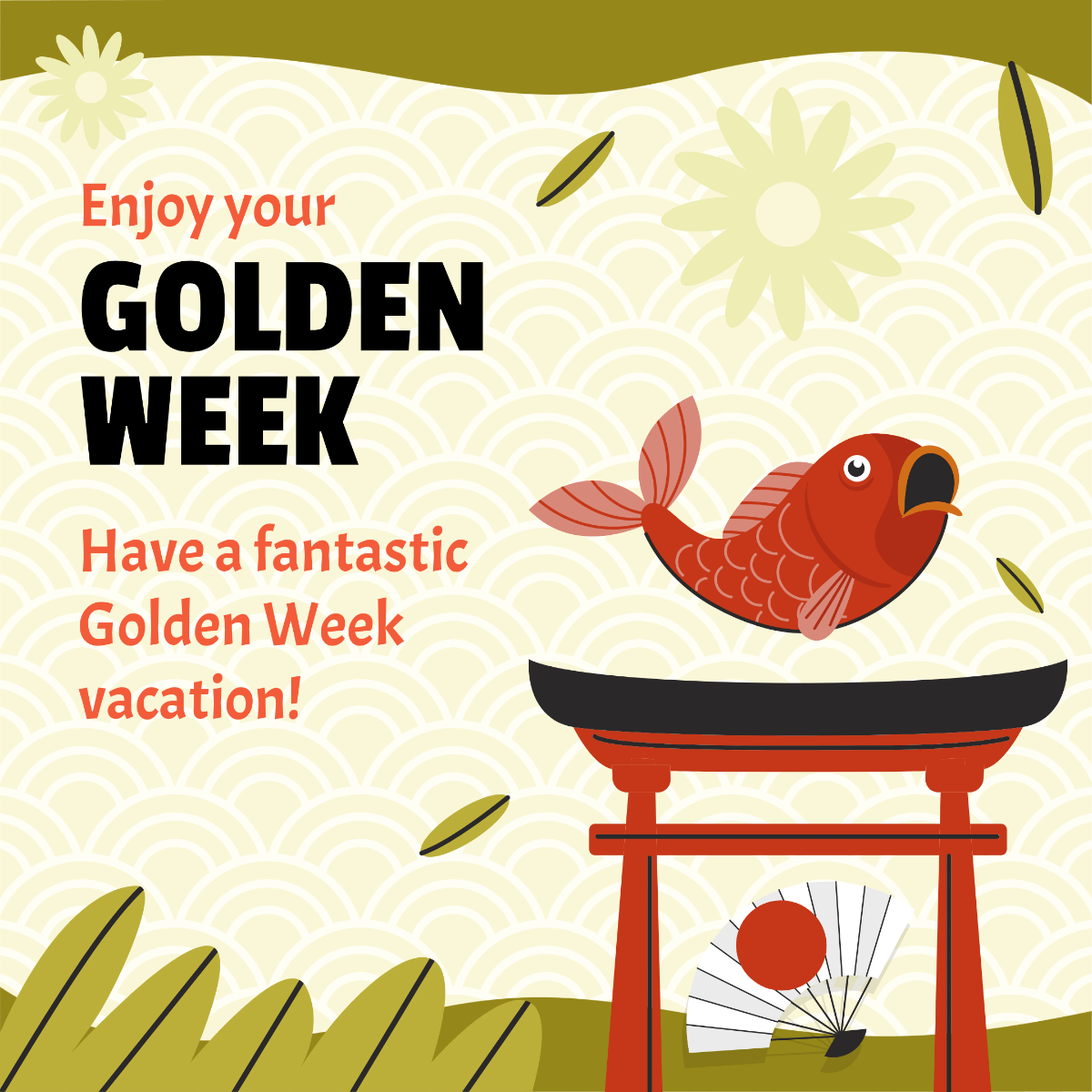Golden Week Instagram Post