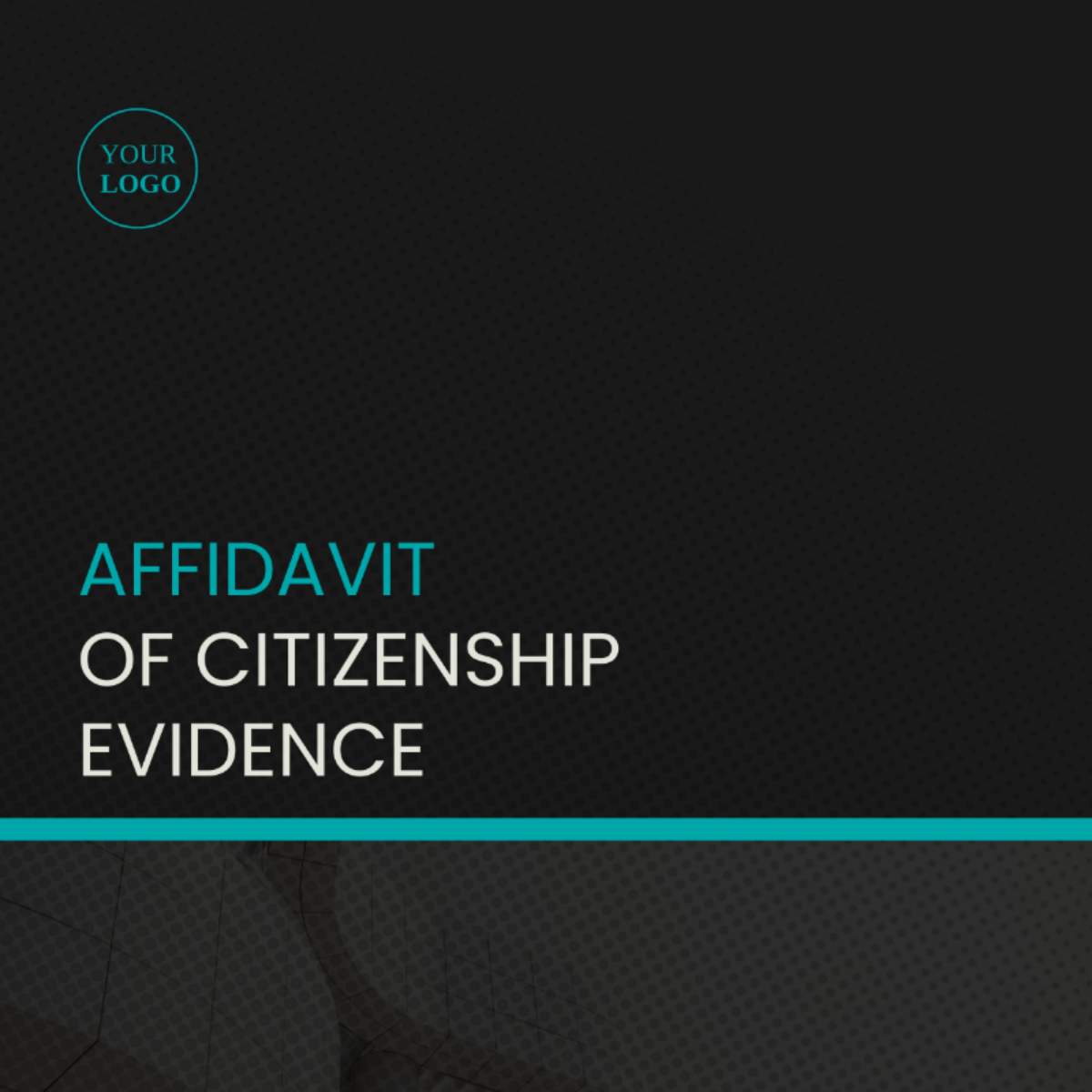 Affidavit of Citizenship Evidence Template