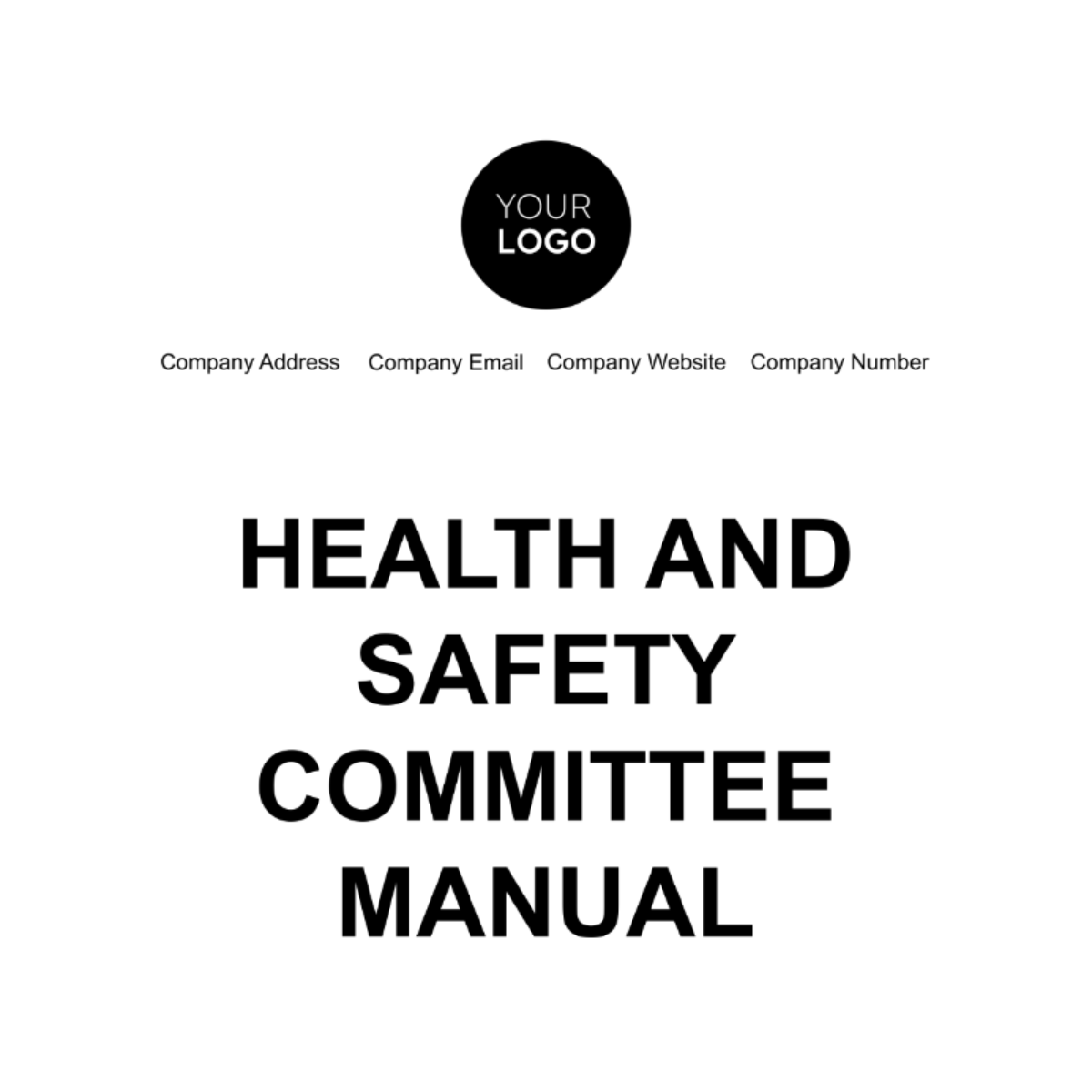Free Health & Safety Committee Manual Template