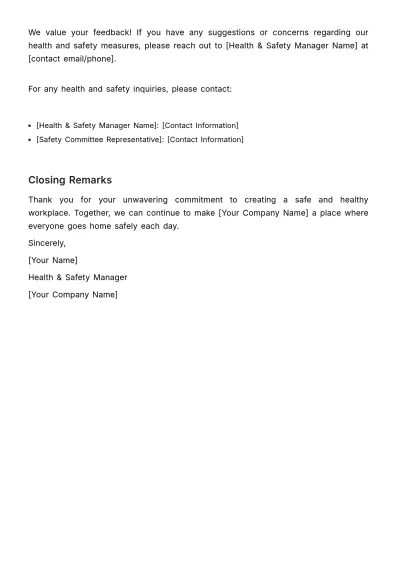 Free Health & Safety Newsletter Draft Template & AI Newsletter Maker