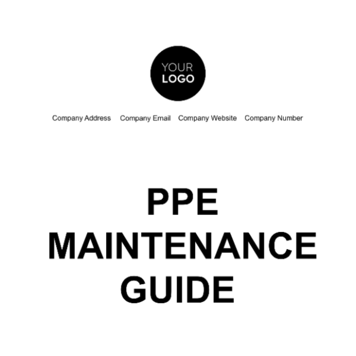 PPE Maintenance Guide Template