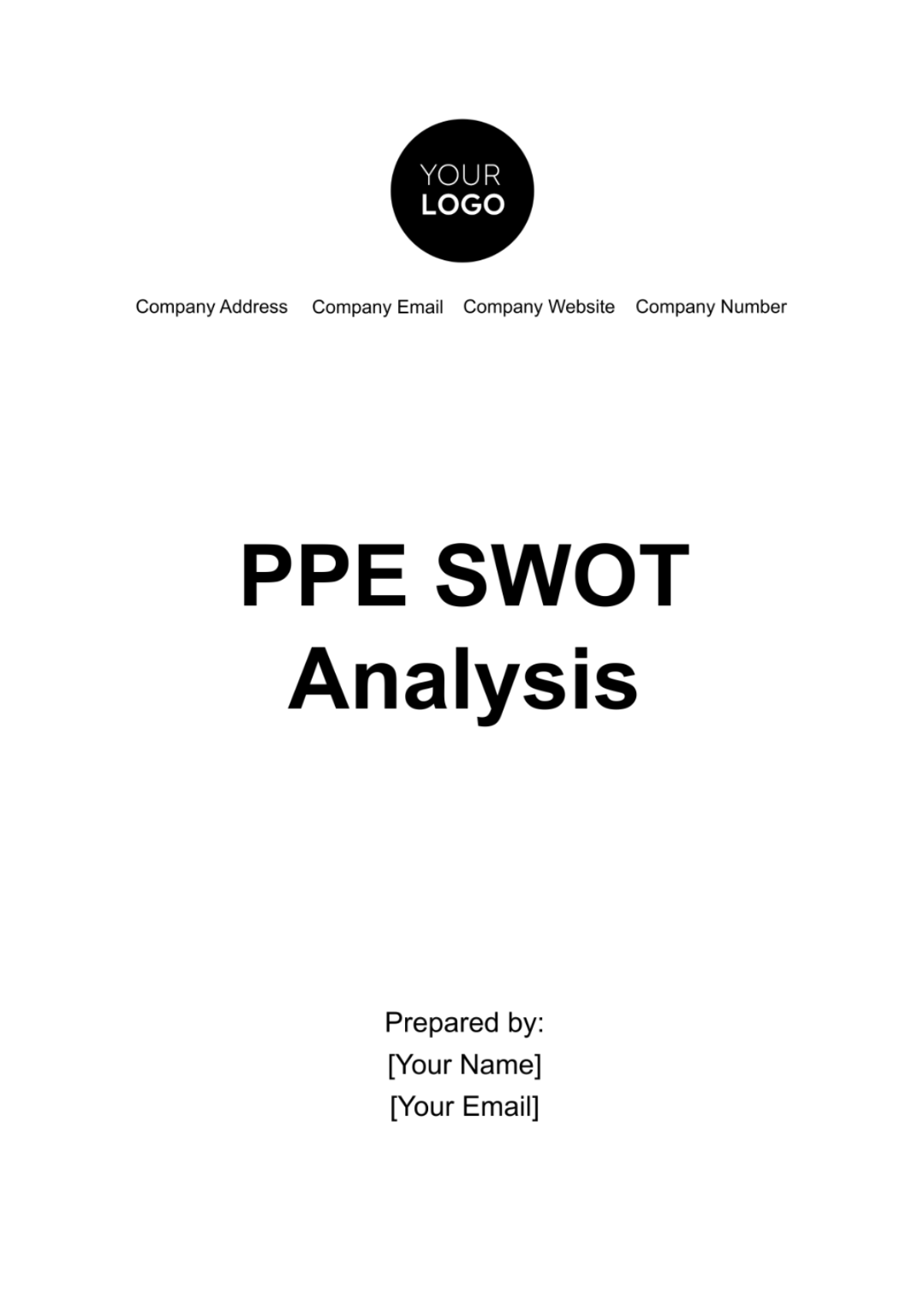 PPE SWOT Analysis Template