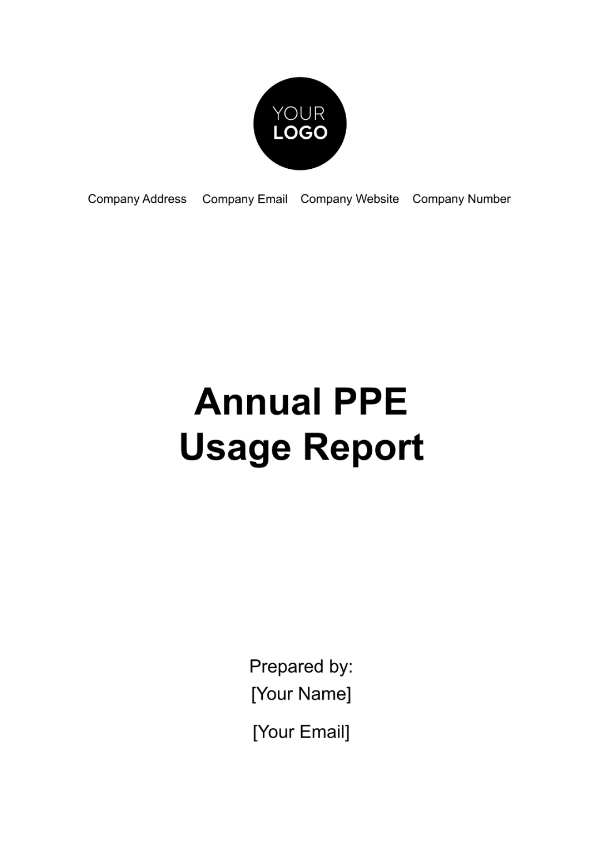 Annual PPE Usage Report Template - Edit Online & Download