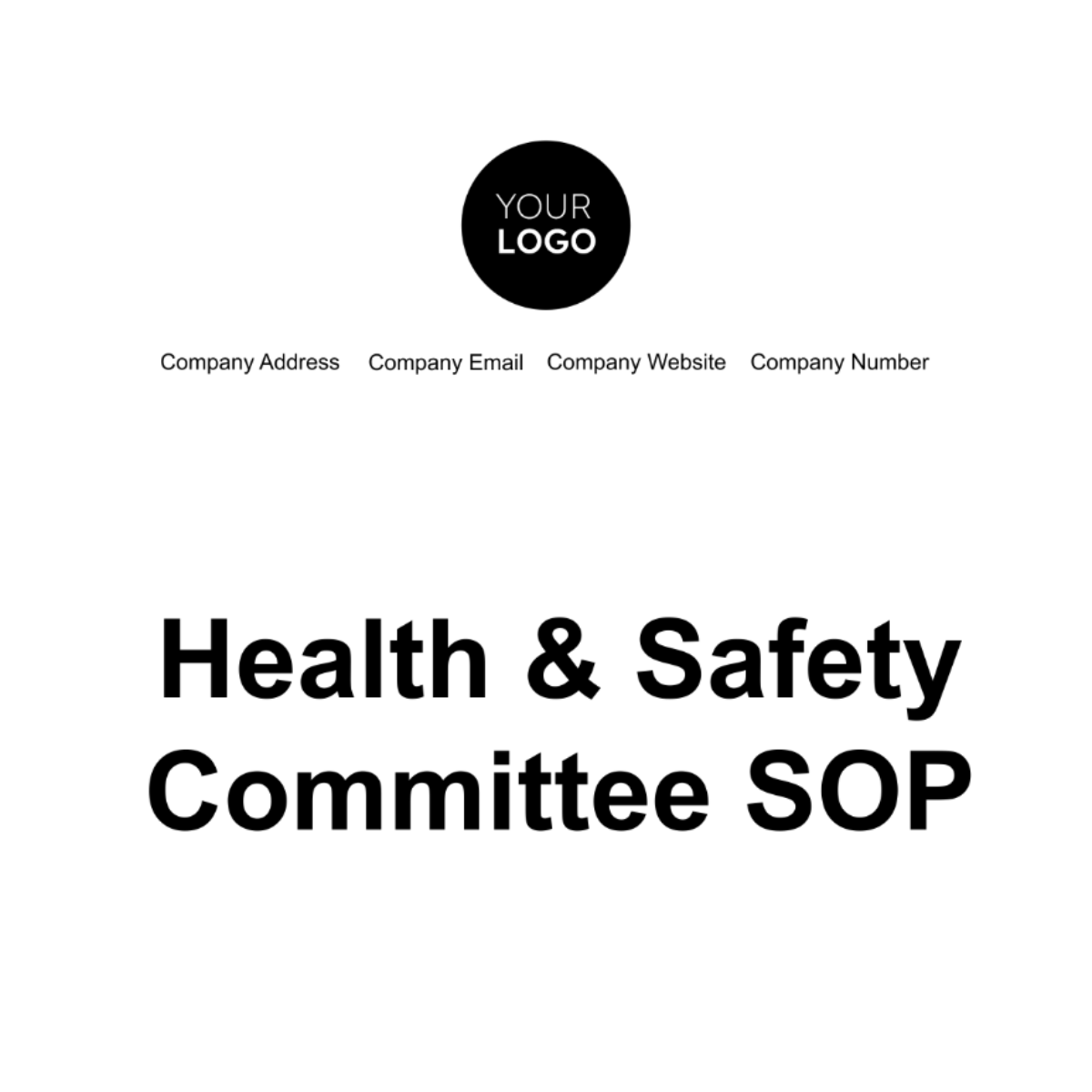 Health & Safety Committee SOP Template