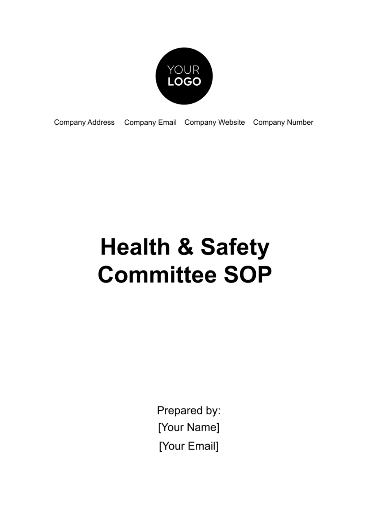 Health & Safety Committee SOP Template - Edit Online & Download