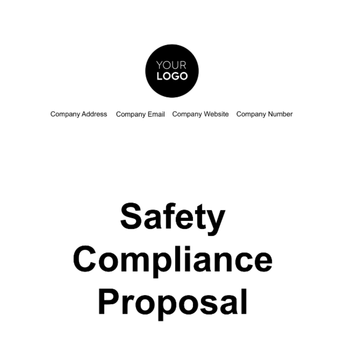 Free Safety Compliance Proposal Template