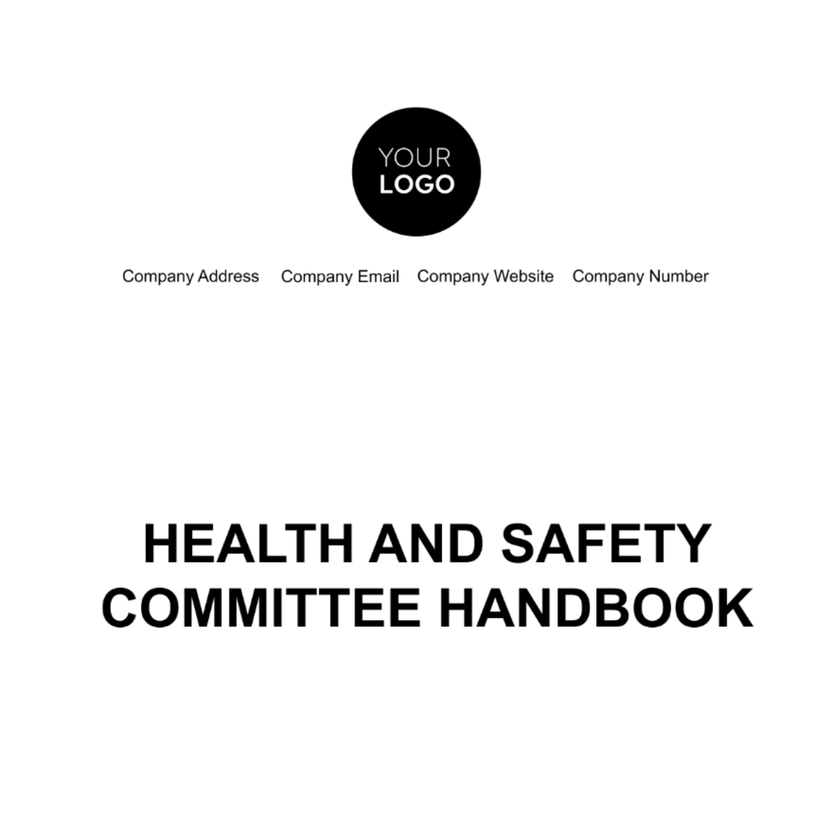 Health & Safety Committee Handbook Template
