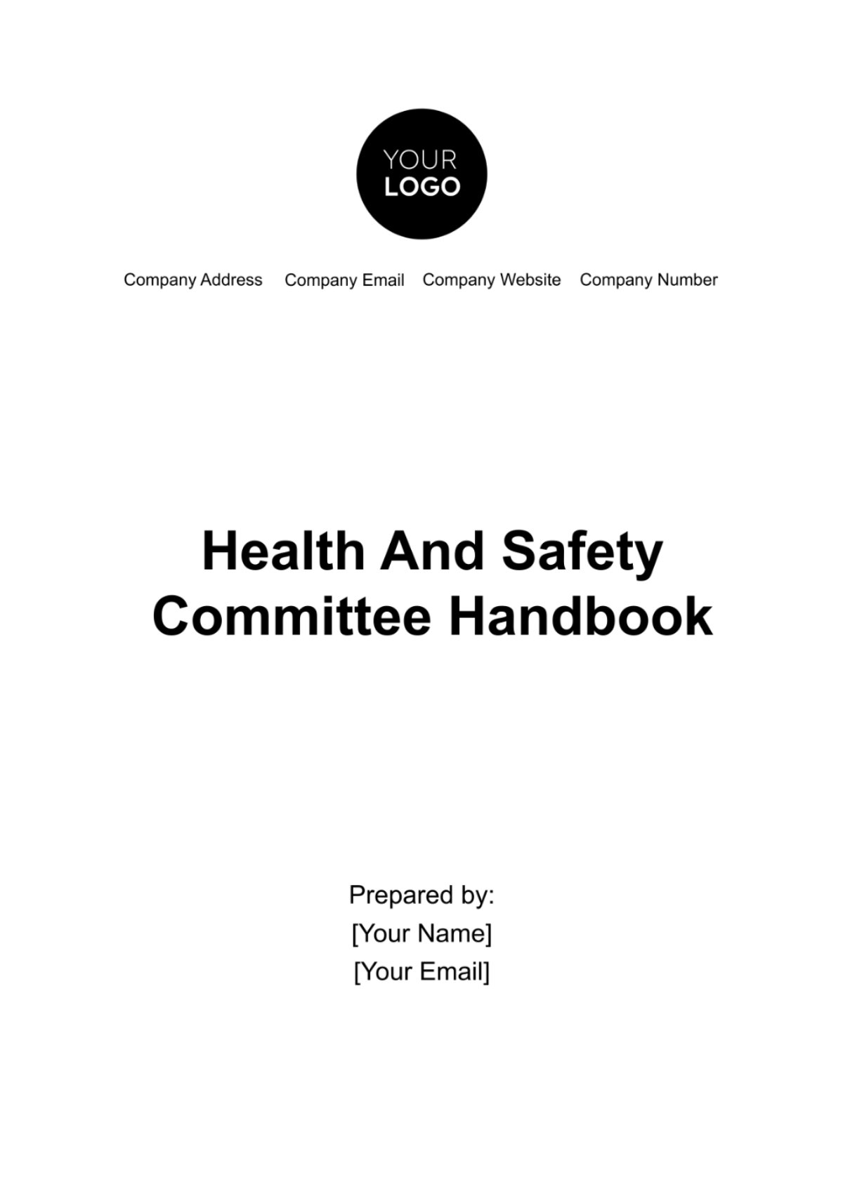 Health & Safety Committee Handbook Template - Edit Online & Download