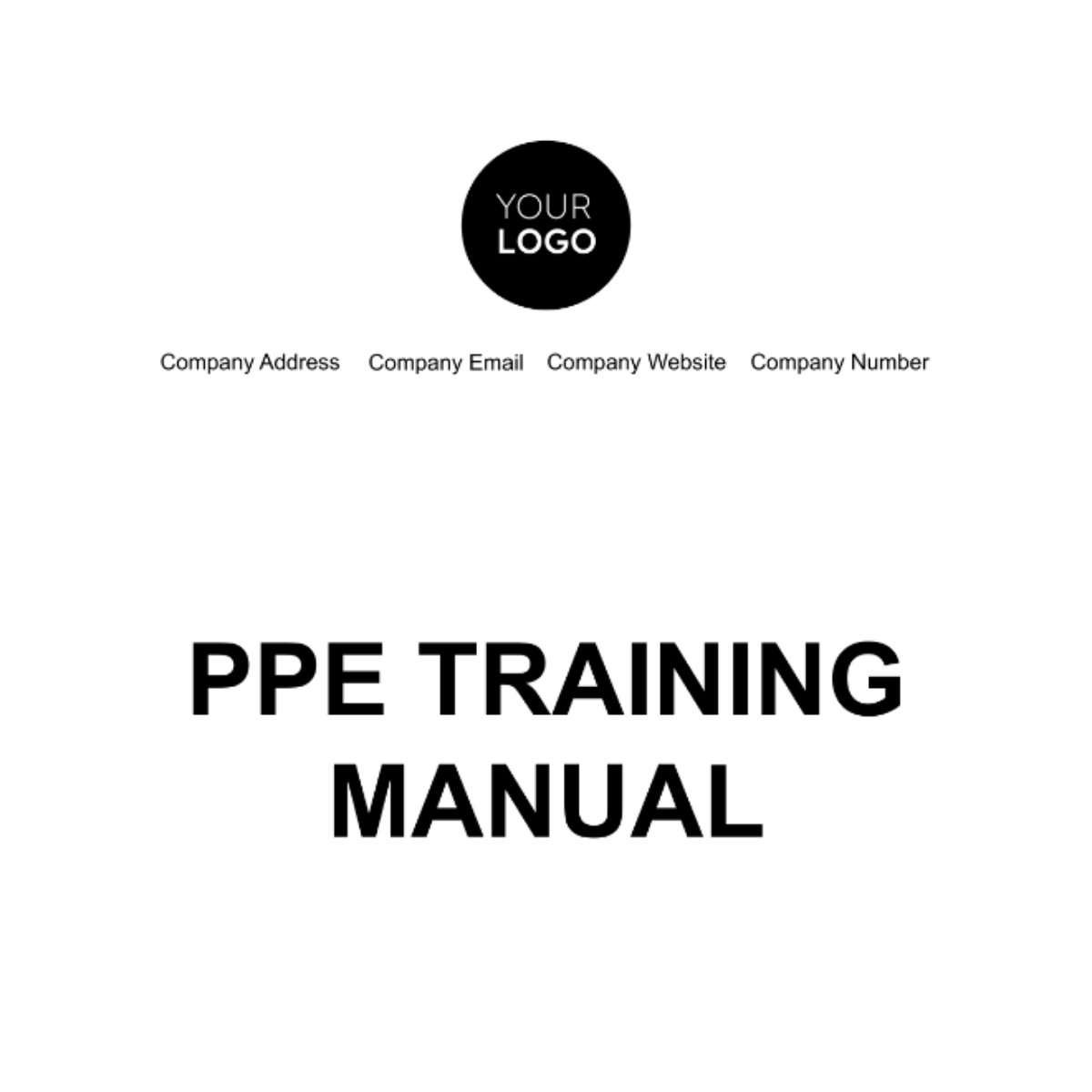 Free PPE Training Manual Template