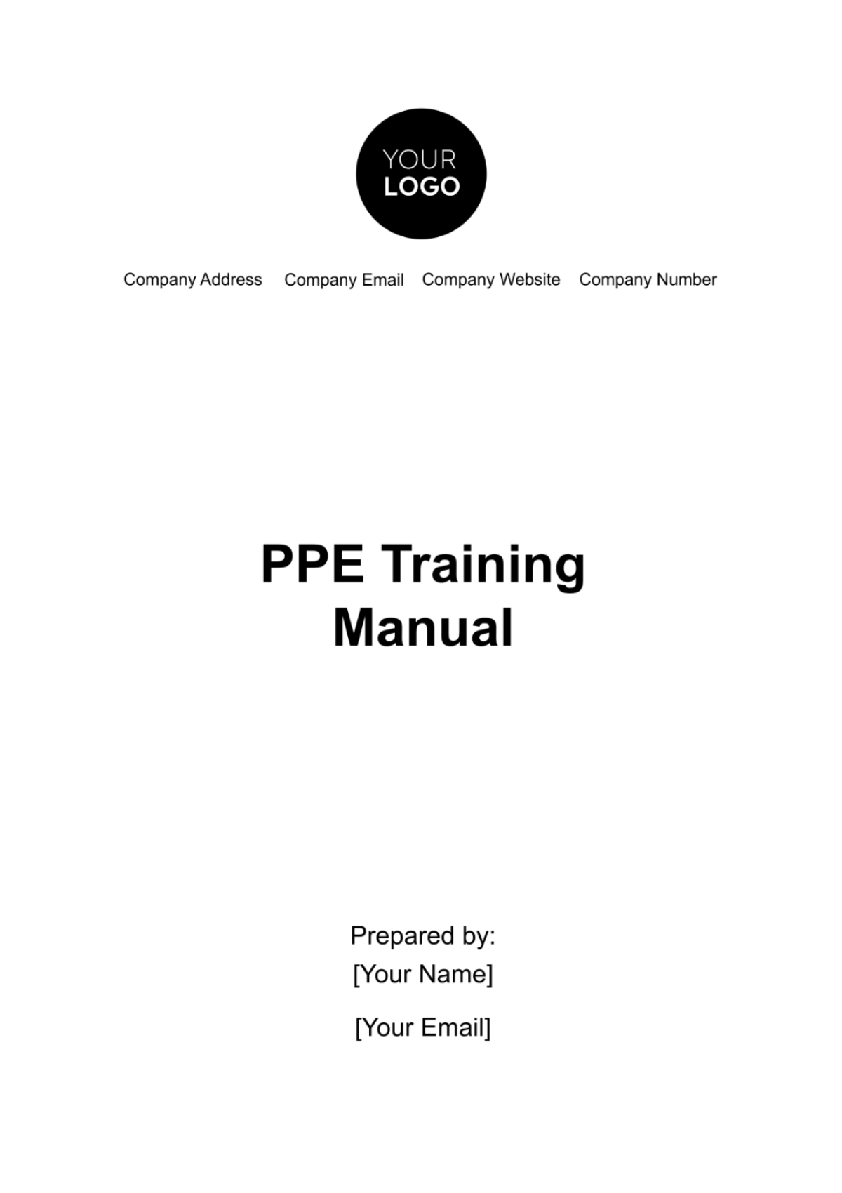 PPE Training Manual Template