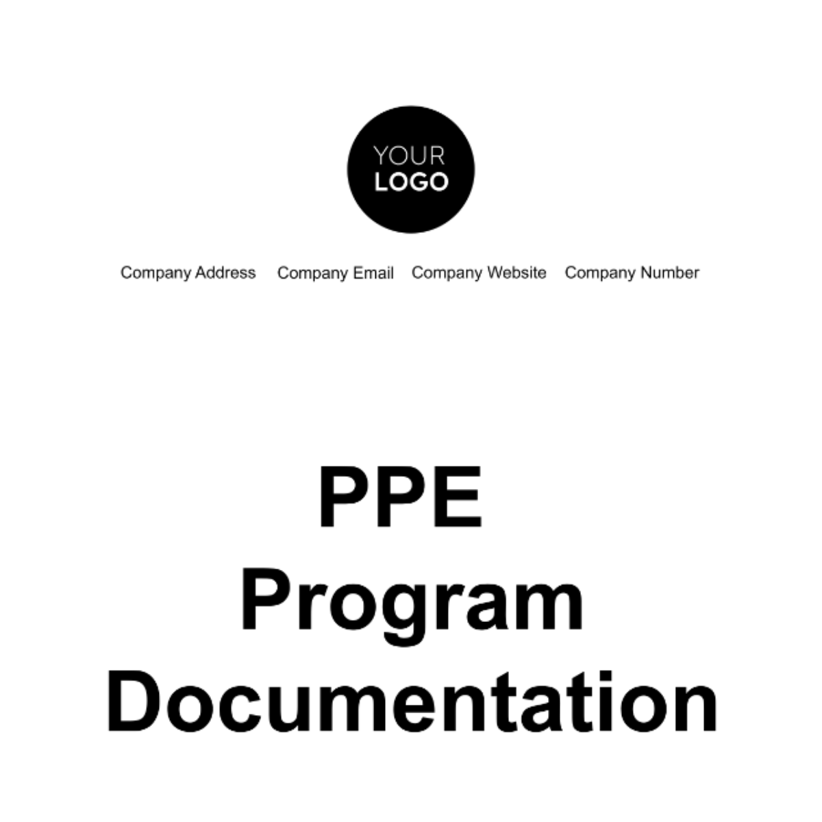 Free PPE Program Documentation Template