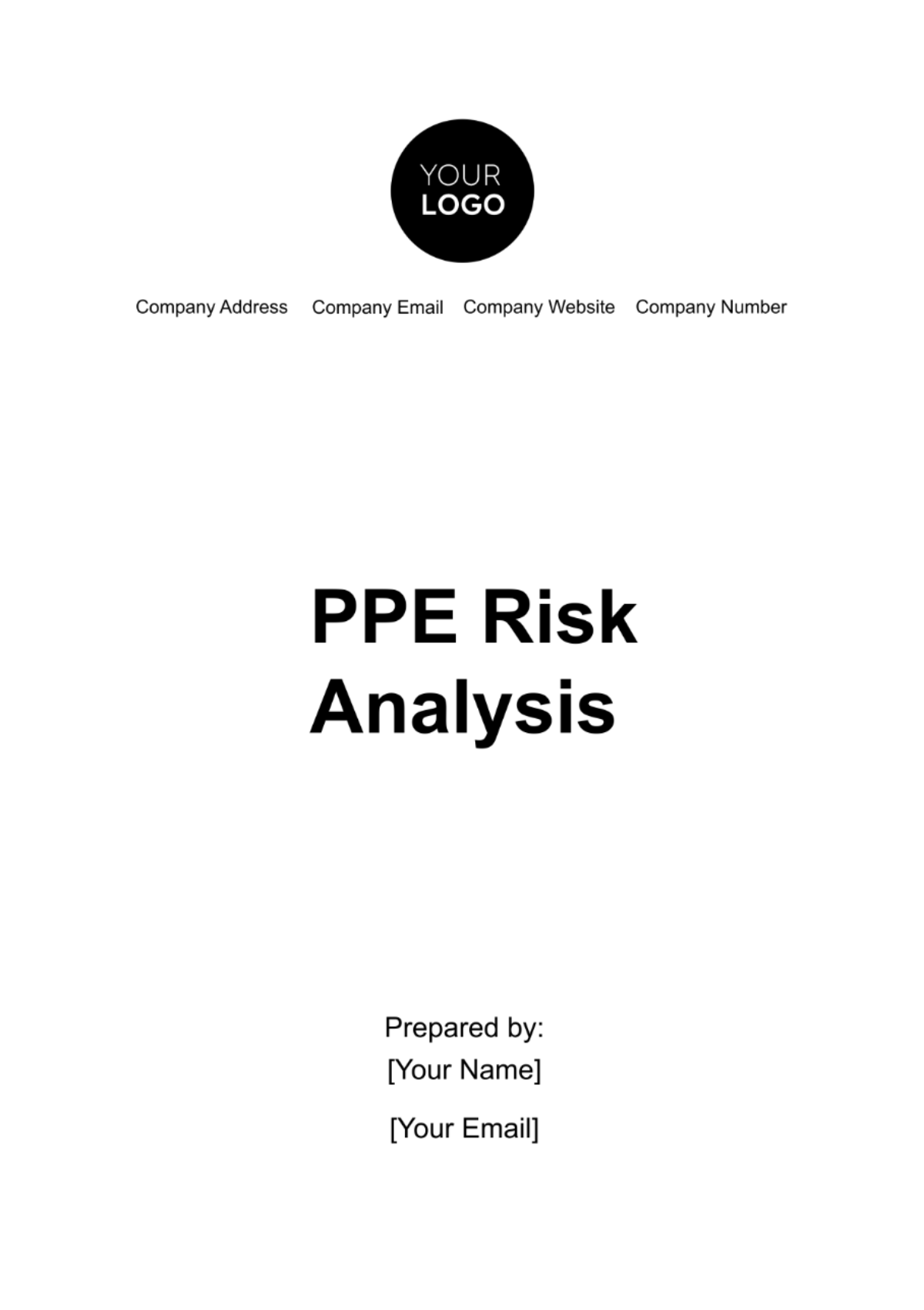PPE Risk Analysis Template