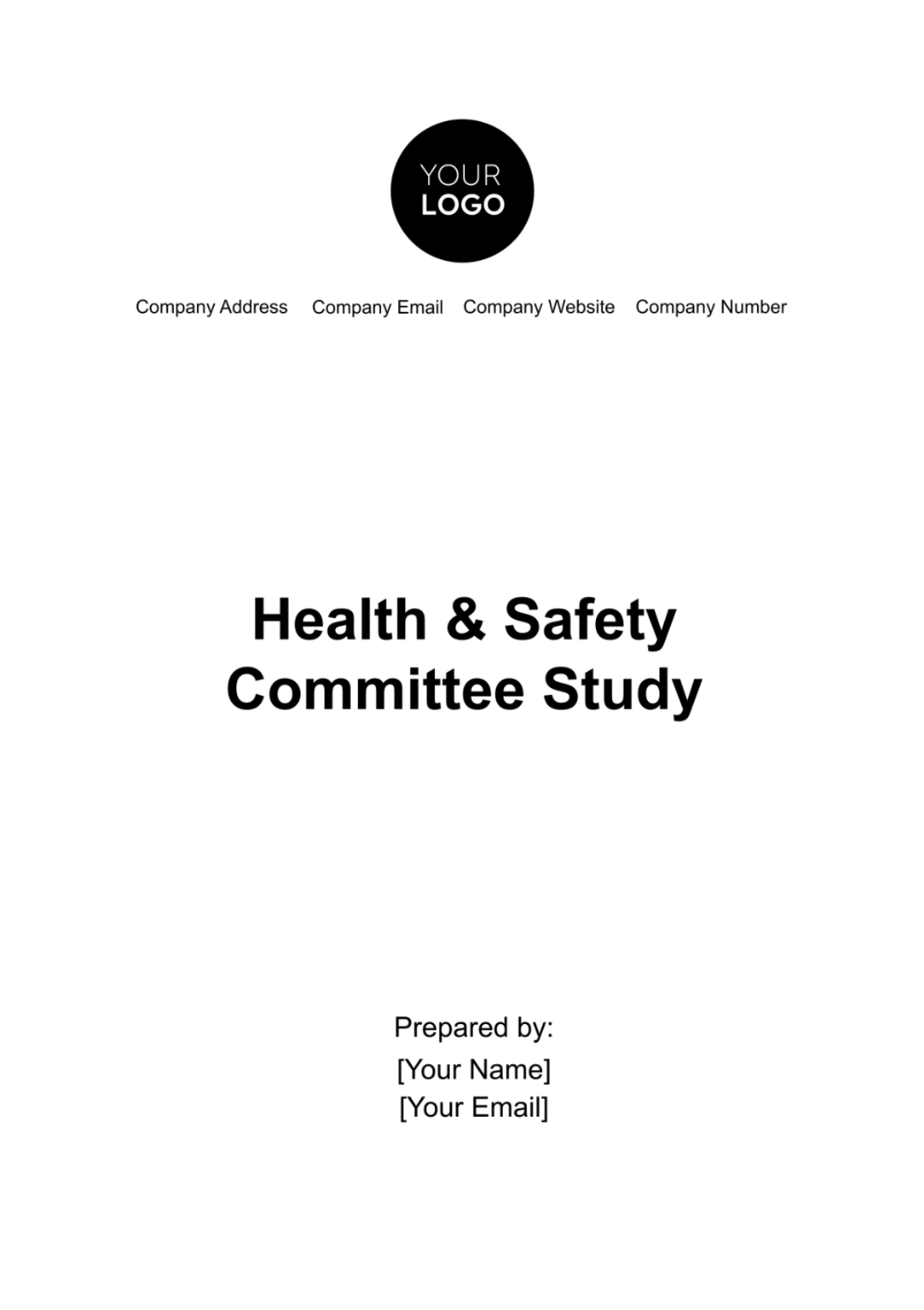 Health & Safety Committee Study Template - Edit Online & Download