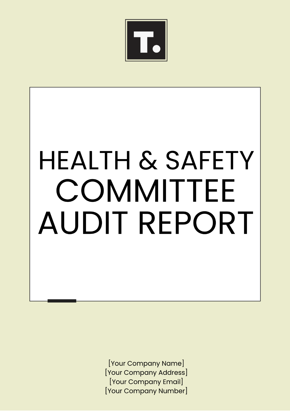 Health & Safety Committee Audit Report Template - Edit Online & Download